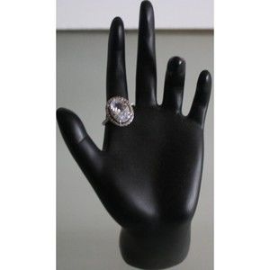 White Sapphire Women's Ring Sz 8 Silver Wedding Gift NWT